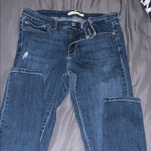 Levi’s skinny jeans with rips